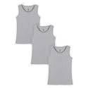 KiddoPanti Boys 100% Cotton Rib Vest Pack of 3