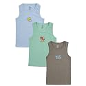 KiddoPanti Boys 100 Cotton Vest Pack of
