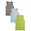 KiddoPanti Boys 100 Cotton Vest Pack of