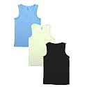 KiddoPanti Boys 100 Cotton Vest Pack of