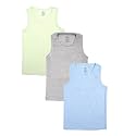 KiddoPanti Boys 100 Cotton Vest Pack of