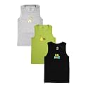 KiddoPanti Boys 100 Cotton Vest Pack of