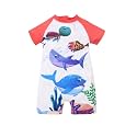 KiddoPanti Boys &amp; Girls Half Sleeve Mid Thigh Length Swim Suit