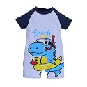 KiddoPanti Boys &amp; Girls Half Sleeve Mid Thigh Length Swim Suit