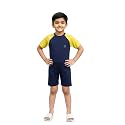 KiddoPanti Boys &amp; Girls Half Sleeve Mid Thigh Length Swim Suit