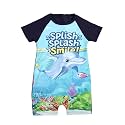 KiddoPanti Boys &amp; Girls Half Sleeve Mid Thigh Length Swim Suit