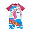 KiddoPanti Boys &amp; Girls Half Sleeve Mid Thigh Length Swim Suit