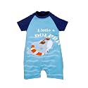 KiddoPanti Boys &amp; Girls Half Sleeve Mid Thigh Length Swim Suit