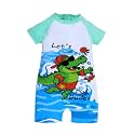 KiddoPanti Boys &amp; Girls Half Sleeve Mid Thigh Length Swim Suit