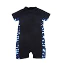 KiddoPanti Boys &amp; Girls Half Sleeve Mid Thigh Length Swim Suit