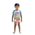 KiddoPanti Boys &amp; Girls Half Sleeve Mid Thigh Length Swim Suit