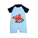 KiddoPanti Boys &amp; Girls Half Sleeve Mid Thigh Length Swim Suit
