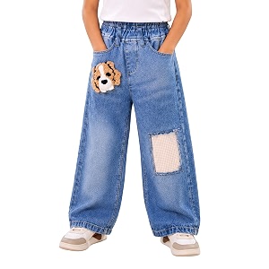 KiddoPanti Boys Baggy Jeans Stretch Denim