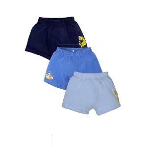 kiddopanti boys boxer shorts pack of 3  soft cotton-lycra blend  comfortable fit with bio wash for all-day comfort  kids briefs
