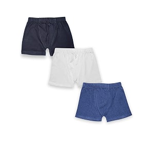 kiddopanti boys boxer shorts pack of 3  soft cotton-lycra blend  comfortable fit with bio wash for all-day comfort  kids briefs