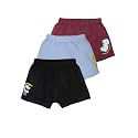 KiddoPanti Boys Boxer Shorts Pack of 3 | Soft Cotton-Lycra Blend | Comfortable Fit with Bio Wash for All-Day Comfort | Kids Briefs