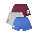 KiddoPanti Boys Boxer Shorts Pack of 3 | Soft Cotton-Lycra Blend | Comfortable Fit with Bio Wash for All-Day Comfort | Kids Briefs