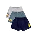 KiddoPanti Boys Boxer Shorts Pack of 3 | Soft Cotton-Lycra Blend | Comfortable Fit with Bio Wash for All-Day Comfort | Kids Briefs
