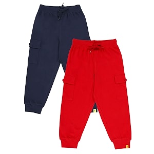 kiddopanti boys cotton joggers  100 cotton single jersey  2 side cargo pockets with flap  elasticated waist band with functional drawcord  soft amp breathable track pants