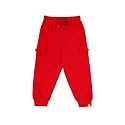 KiddoPanti Boys Cotton Joggers | 100% Cotton Single Jersey | 2 Side Cargo Pockets with Flap | Elasticated Waist Band with Functional Drawcord | Soft &amp; Breathable Track Pants