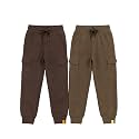 KiddoPanti Boys Cotton Joggers | 100% Cotton Single Jersey | 2 Side Cargo Pockets with Flap | Elasticated Waist Band with Functional Drawcord | Soft &amp; Breathable Track Pants