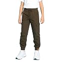 KiddoPanti Boys Cotton Joggers | 100% Cotton Single Jersey | 2 Side Cargo Pockets with Flap | Elasticated Waist Band with Functional Drawcord | Soft &amp; Breathable Track Pants