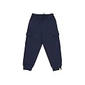 KiddoPanti Boys Cotton Joggers | 100% Cotton Single Jersey | 2 Side Cargo Pockets with Flap | Elasticated Waist Band with Functional Drawcord | Soft &amp; Breathable Track Pants