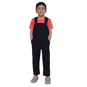 kiddopanti boys denim dungaree pant