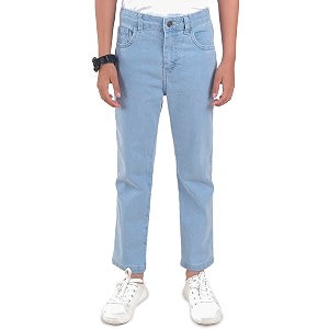 KiddoPanti Boys Full Length Stretchable Straight Fit