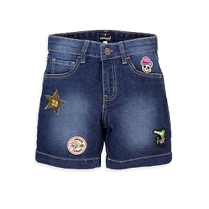 KiddoPanti Boys Knee-Length Denim Shorts Stretchable