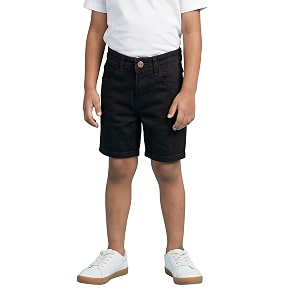 KiddoPanti Boys Knee-Length Denim Shorts Stretchable