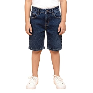 KiddoPanti Boys Knee-Length Denim Shorts Stretchable