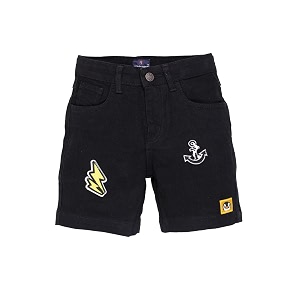 KiddoPanti Boys Knee-Length Denim Shorts Stretchable