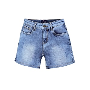 KiddoPanti Boys Knee-Length Denim Shorts Stretchable