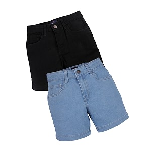 KiddoPanti Boys Knee-Length Denim Shorts Stretchable