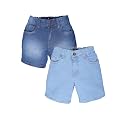 KiddoPanti Boys Knee-Length Denim Shorts Stretchable