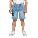 KiddoPanti Boys Knee-Length Denim Shorts Stretchable