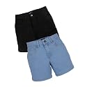 KiddoPanti Boys Knee-Length Denim Shorts Stretchable