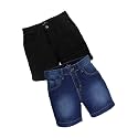 KiddoPanti Boys Knee-Length Denim Shorts Stretchable