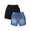 KiddoPanti Boys Knee-Length Denim Shorts Stretchable