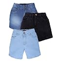 KiddoPanti Boys Knee-Length Denim Shorts Stretchable