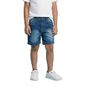 KiddoPanti Boys Knee-Length Denim Shorts Stretchable