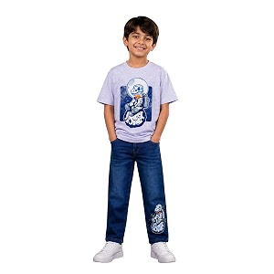 KiddoPanti Boys Printed Co-Ords Set 100