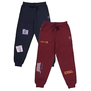 KiddoPanti Boys Solid Fleece Track Pants