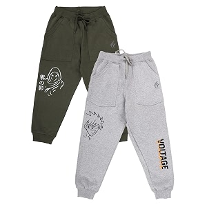 KiddoPanti Boys Solid Fleece Track Pants