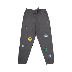 KiddoPanti Boys Solid Fleece Track Pants