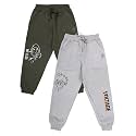 KiddoPanti Boys Solid Fleece Track Pants 
