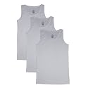 KiddoPanti Boys Solid Rib Vest Pack of 3