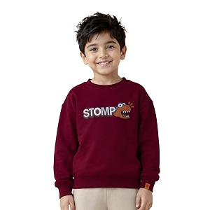 kiddopanti boys solid round neck full sleeve fleece sweatshirt  60 cotton 40 polyester  soft warm winter pullover  ribbed cuffs amp hem  casual winter sweatshirt for kids