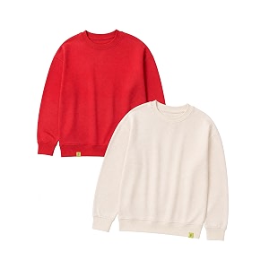 kiddopanti boys solid round neck full sleeve fleece sweatshirt  60 cotton 40 polyester  soft warm winter pullover  ribbed cuffs amp hem  casual winter sweatshirt for kids
